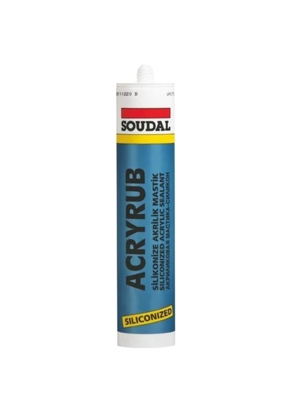 Acryrub Silikonize Mastik 310 Ml Antrasit Gri