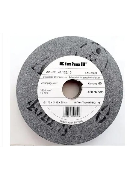 Kayasan Einhell Zımpara Taşlama Taşı Çark Taşı 175X32X25 Mm 60 Kum 175 Mm