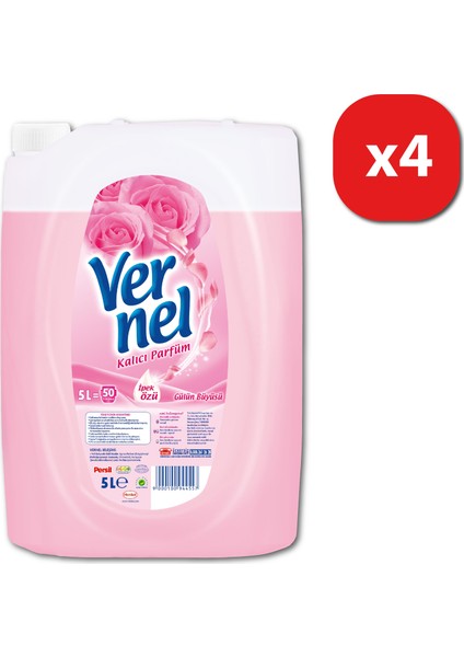Çamaşır Yumuşatıcısı Gülün Büyüsü 5 lt 50 yıkama 4 lü Mix