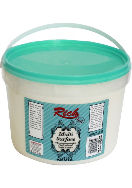 Multi Surface Akrilik Boya 2500ml. N:2105 Kemik