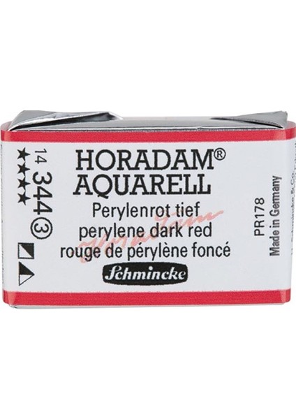 Horadam Artist Sulu Boya Tam Tablet 344 Perylene Dark Red
