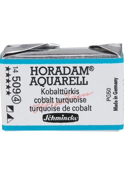 Horadam Artist Sulu Boya Tam Tablet 509 Cobalt Turquoise