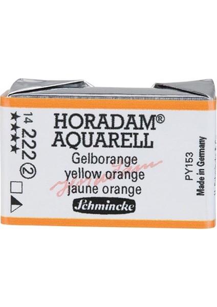 Horadam Artist Sulu Boya Tam Tablet 222 Yellow Orange
