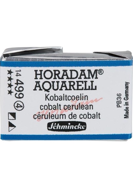 Horadam Artist Sulu Boya Tam Tablet 499 Cobalt Cerulean