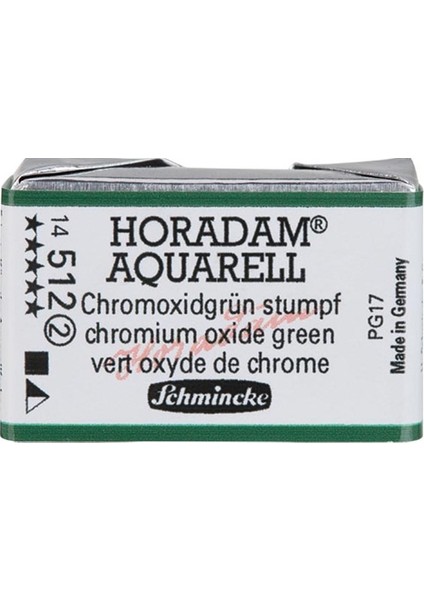 Horadam Artist Sulu Boya Tam Tablet 512 Chromium Oxide Green