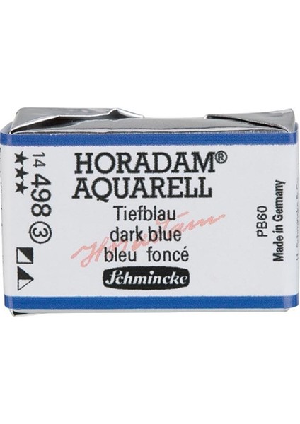 Horadam Artist Sulu Boya Tam Tablet 498 Dark Blue