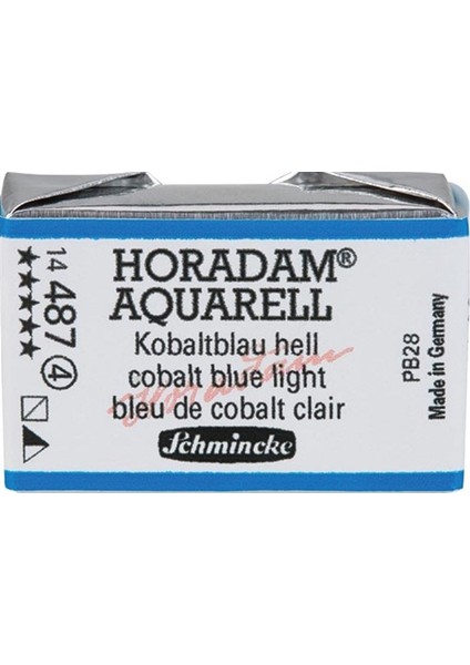 Horadam Artist Sulu Boya Tam Tablet 487 Cobalt Blue Light