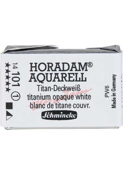 Horadam Artist Sulu Boya Tam Tablet 101 Titanium Opaque White