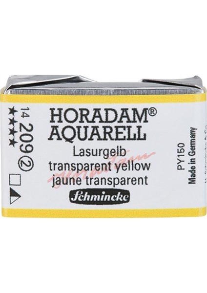 Horadam Artist Sulu Boya Tam Tablet 209 Transparent Yellow