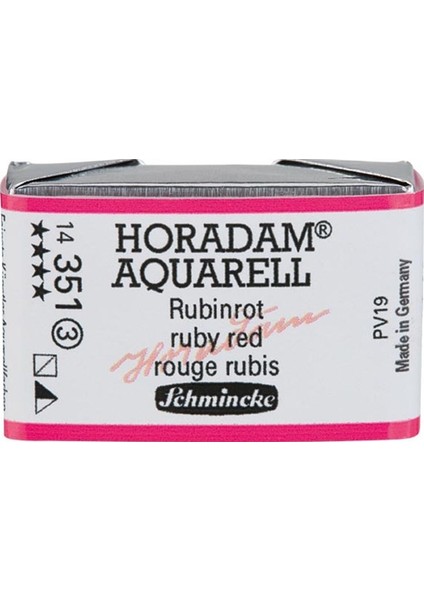 Horadam Artist Sulu Boya Tam Tablet 351 Ruby Red