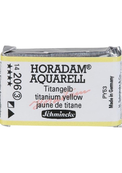 Horadam Artist Sulu Boya Tam Tablet 206 Titanium Yellow