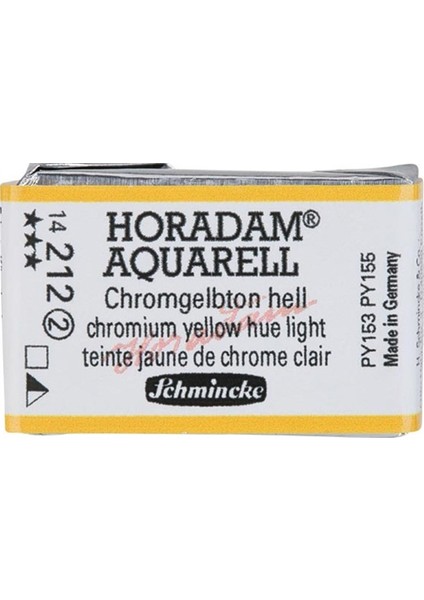 Horadam Artist Sulu Boya Tam Tablet 212 Chrome Yellow Light If