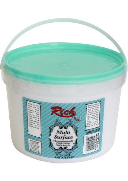 Multi Surface Akrilik Boya 2500ml. N:2102 Antik Beyaz