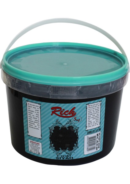 Multi Surface Akrilik Boya 2500ml. N:2238 Siyah