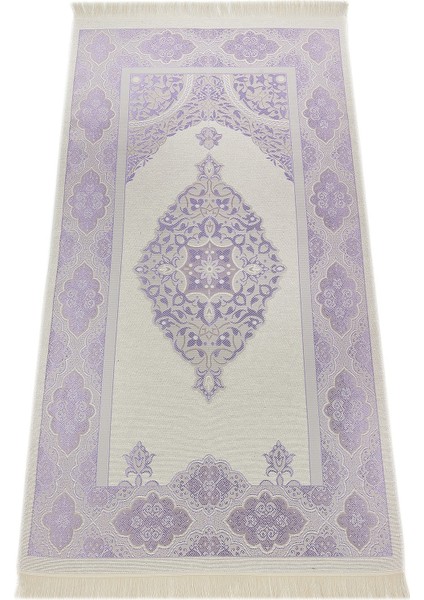 Lüks Açık Renk Osmanlı Tafta Seccade 0210 Lila