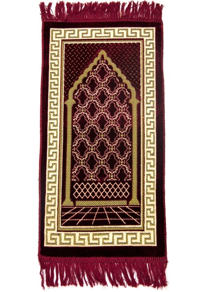 Çocuk Kadife Seccade 01 Bordo