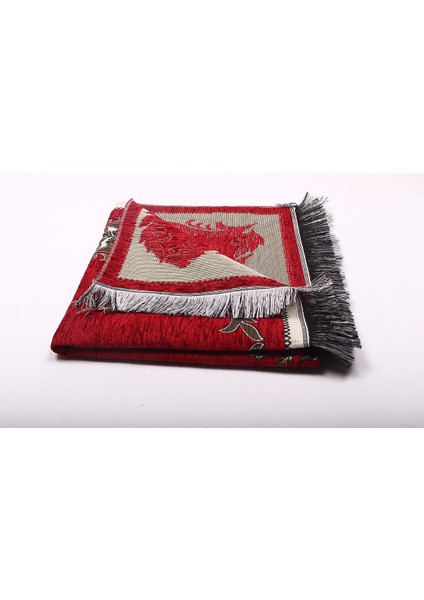 Lüks Gülce Şönil Seccade 0261 Bordo
