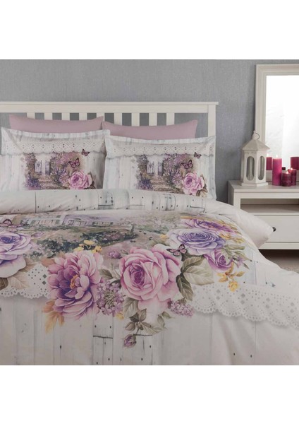 Özdi̇Lek Tek Kişilik Ranforce Nevresim Takımı-Celina Pembe