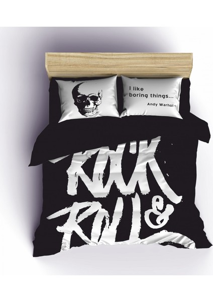 Çift Kişilik Nevresim Takımı-Rock & Roll