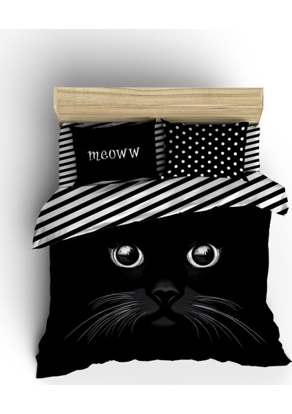 Çift Kişilik Nevresim Takımı-Meoww