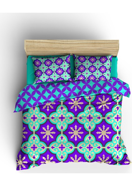 Çift Kişilik Nevresim Takımı-Tile