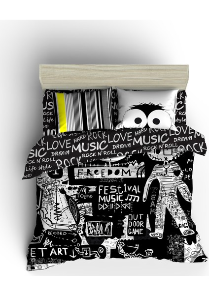 Çift Kişilik Nevresim Takımı-Music