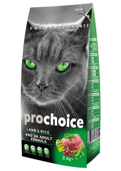 Pro 36 Yetişkin Kuzu Etli Kedi Kuru Maması 2 Kg