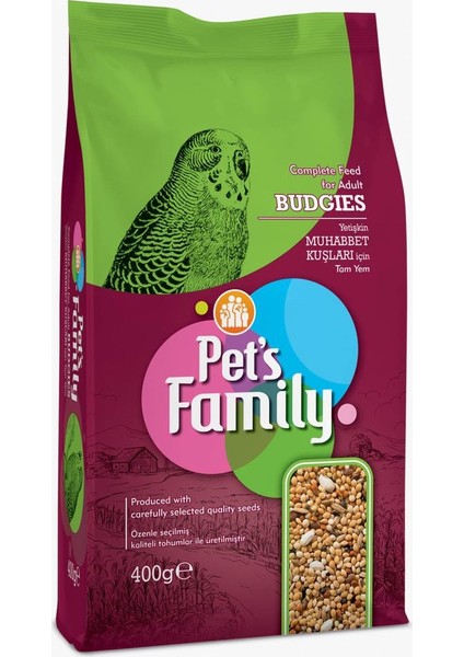 Pets Family Muhabbet Kuş Yemi 400 Gr