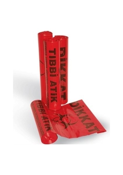 Ambalajstore Tıbbi Atık Poşeti Rulo 80X110 Jumbo Boy 100' lü