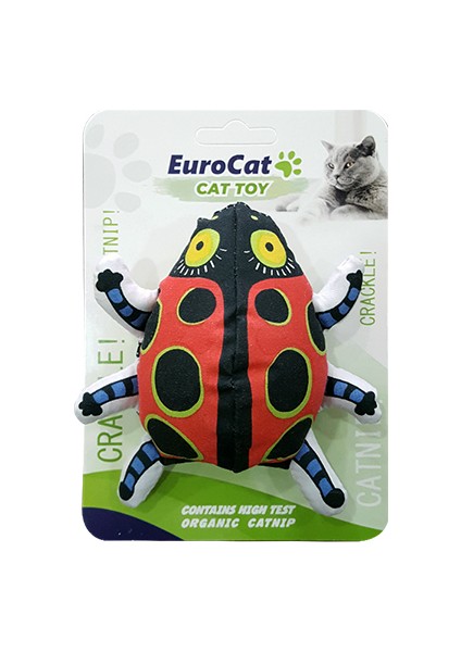 Kedi Oyuncağı Uğur Böceği 10 cm