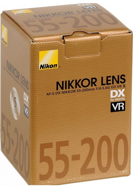 AF-S DX 55-200mm VR II Lens (Distribütör Garantili)