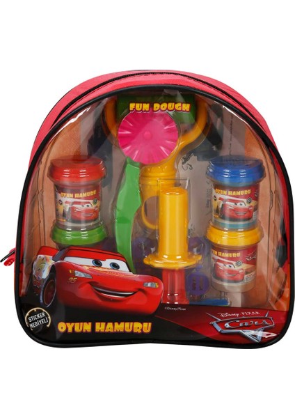 Cars Sırt Çantalı Oyun Hamuru Seti