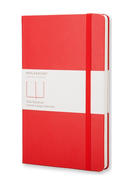 Defter Sert Kapak L Boy Düz Scarlet Red Qp062R