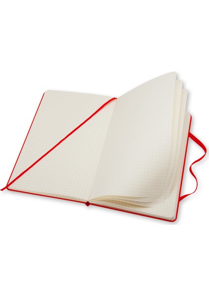Defter Sert Kapak L Boy Kareli Scarlet Red Qp061R fiyatları