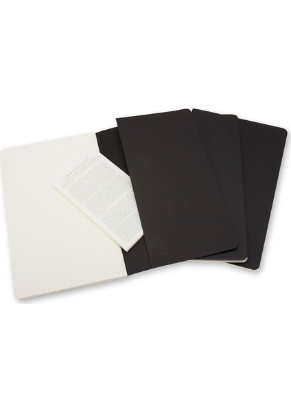 Cahier 3Lü Defter Siyah.Çizg.Cep Boy 64Syf Qp311