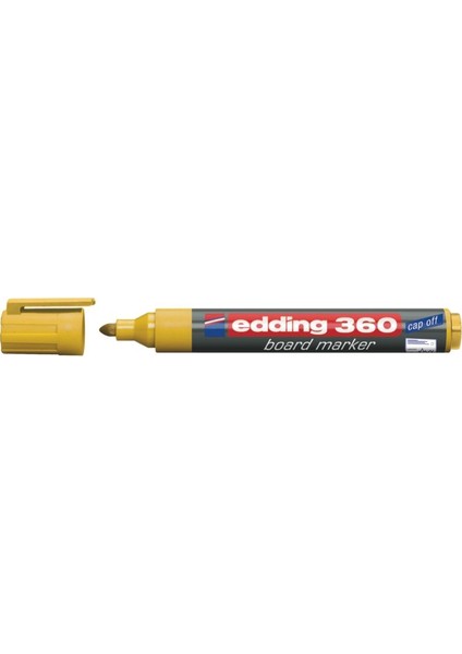 Eddıng Beyaz Tahta Kalemi Cap Off E-360 Sarı