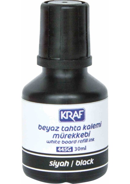Beyaz Tahta Kalem Mürekkebi 30Ml Siyah 445G