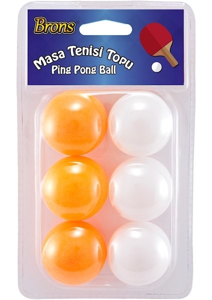Pinpon Topu 6 Lı Set Br-150 (Akrilik)