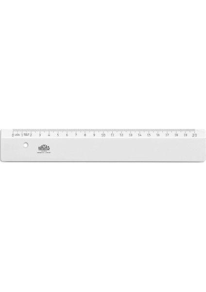 Cetvel Beyaz Promosyon Opak 20 Cm 00174