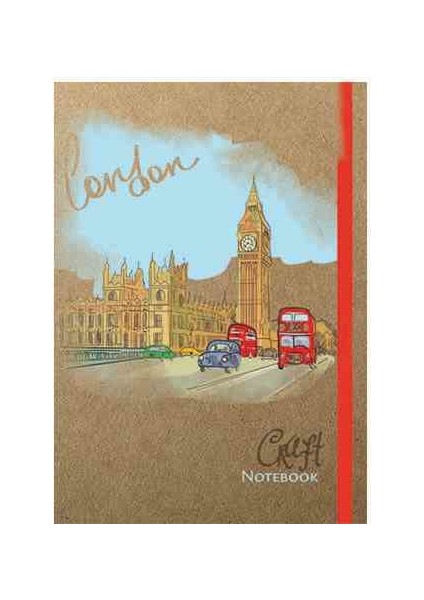 Defter 9X13 Ivory Lastikli Sert Kraft Kf123Ç