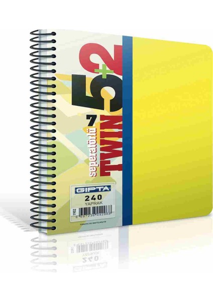 Defter A4 Twın Spr. 4 Sep. 2+2 Pp 160Yp.1900
