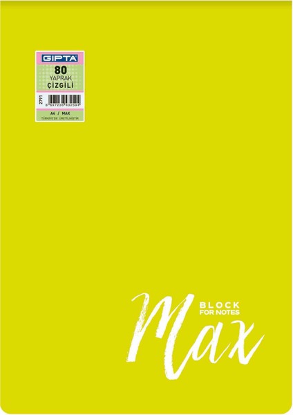 Bloknot A4 Max Block Pp 80Yp. Çiz. 2790