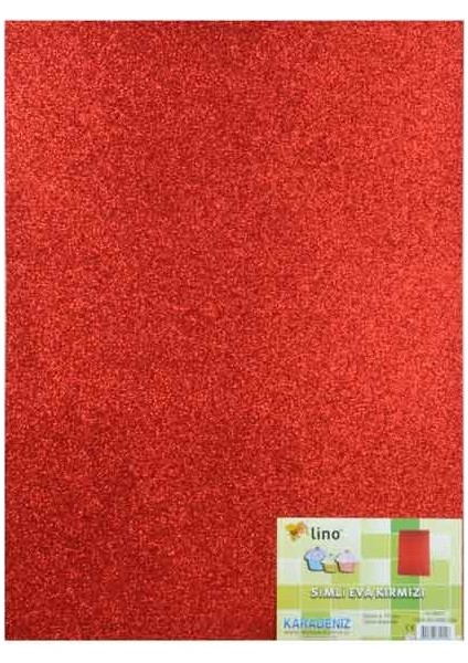 Eva 50X70 2Mm Simli Kırmızı Rbe-504