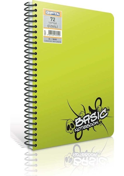 Gipta Defter A4 Basic Spr. Pp 72Yp. Kar. 1538