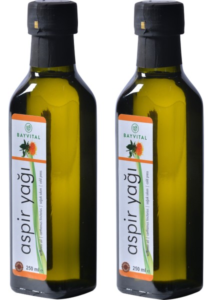 2 X 250 ml Soğuk Sıkım Aspir Yağı 500 ml