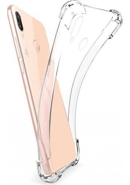 Huawei P Smart 2019 Kılıf AntiShock Ultra Koruma Sert Kapak Şeffaf
