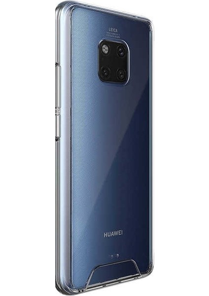 Huawei Mate 20 Pro Kılıf Gard Nitro Şeffaf Sert Silikon Şeffaf