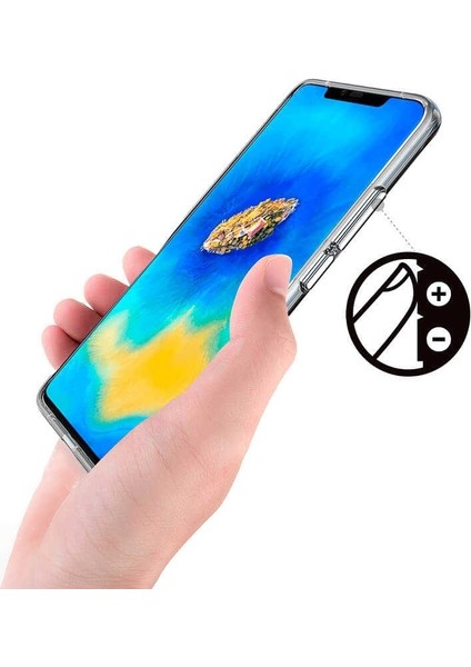 Huawei Mate 20 Pro Kılıf Gard Nitro Şeffaf Sert Silikon Şeffaf