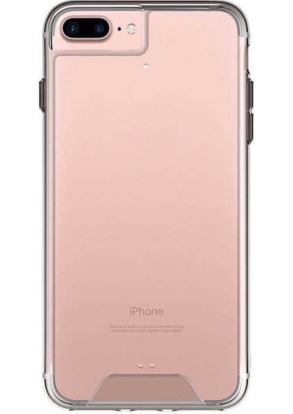 Apple iPhone 7 Plus Kılıf Gard Nitro Şeffaf Sert Silikon Şeffaf