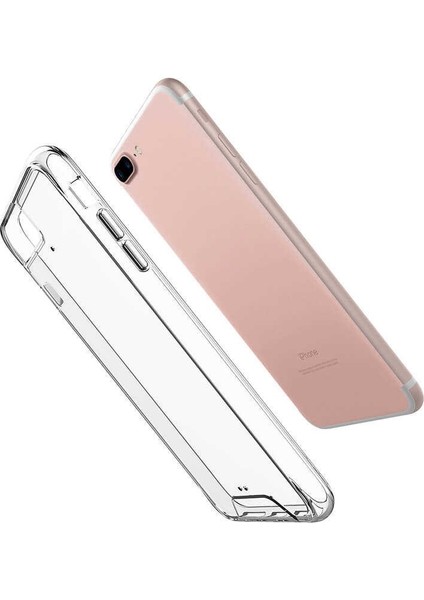 Apple iPhone 7 Plus Kılıf Gard Nitro Şeffaf Sert Silikon Şeffaf
